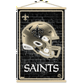 thumbnail image 1 of NFL New Orleans Saints - Neon Helmet 23 Wall Poster with Magnetic Frame, 22.375" x 34", 1 of 5