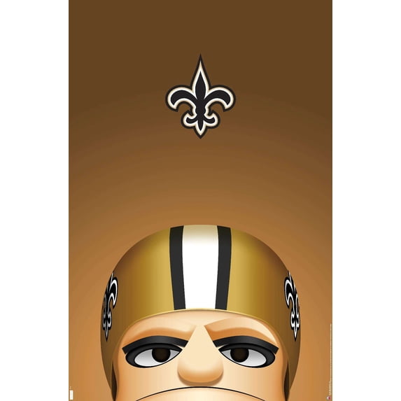 NFL New Orleans Saints - S. Preston Mascot Sir Saint 20 Wall Poster, 14.725" x 22.375"