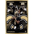thumbnail image 1 of NFL New Orleans Saints - Triplets 21 Wall Poster, 14.725" x 22.375", Framed, 1 of 3