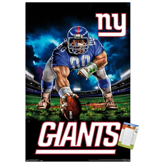 NFL New York Giants - 3 Point Stance 19 Wall Poster, 14.725" x 22.375"