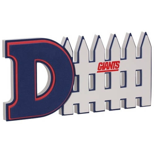 NFL New York Giants 3D Foam D-Fence Sign 