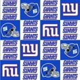thumbnail image 1 of NFL New York Giants 58" 100% Polyester Fleece Sports Logo Fabric By the Yard, Blue, 1 of 1