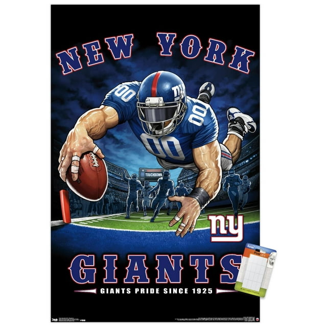 NFL New York Giants - End Zone 17 Wall Poster, 14.725" x 22.375"