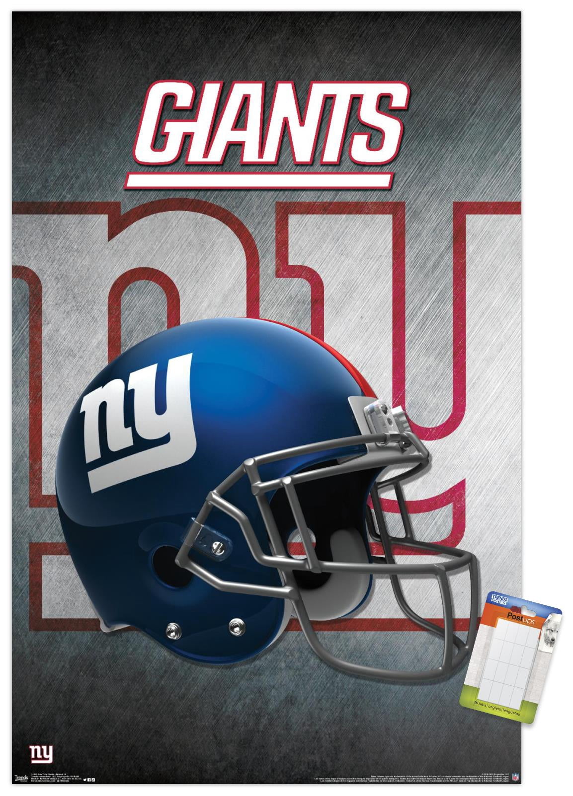 NFL New York Giants - Helmet 16 Wall Poster, 22.375" x 34"