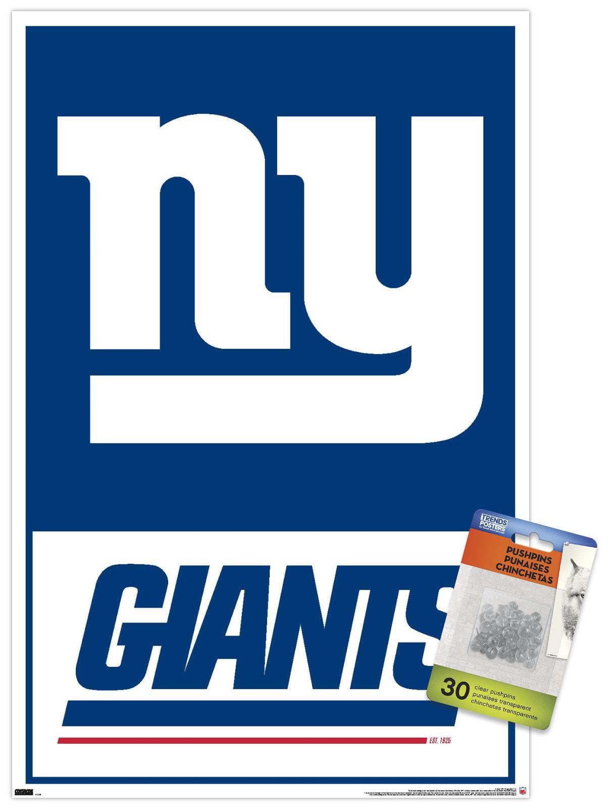 NFL New York Giants - Logo 21 Wall Poster, 14.725' x 22.375' 