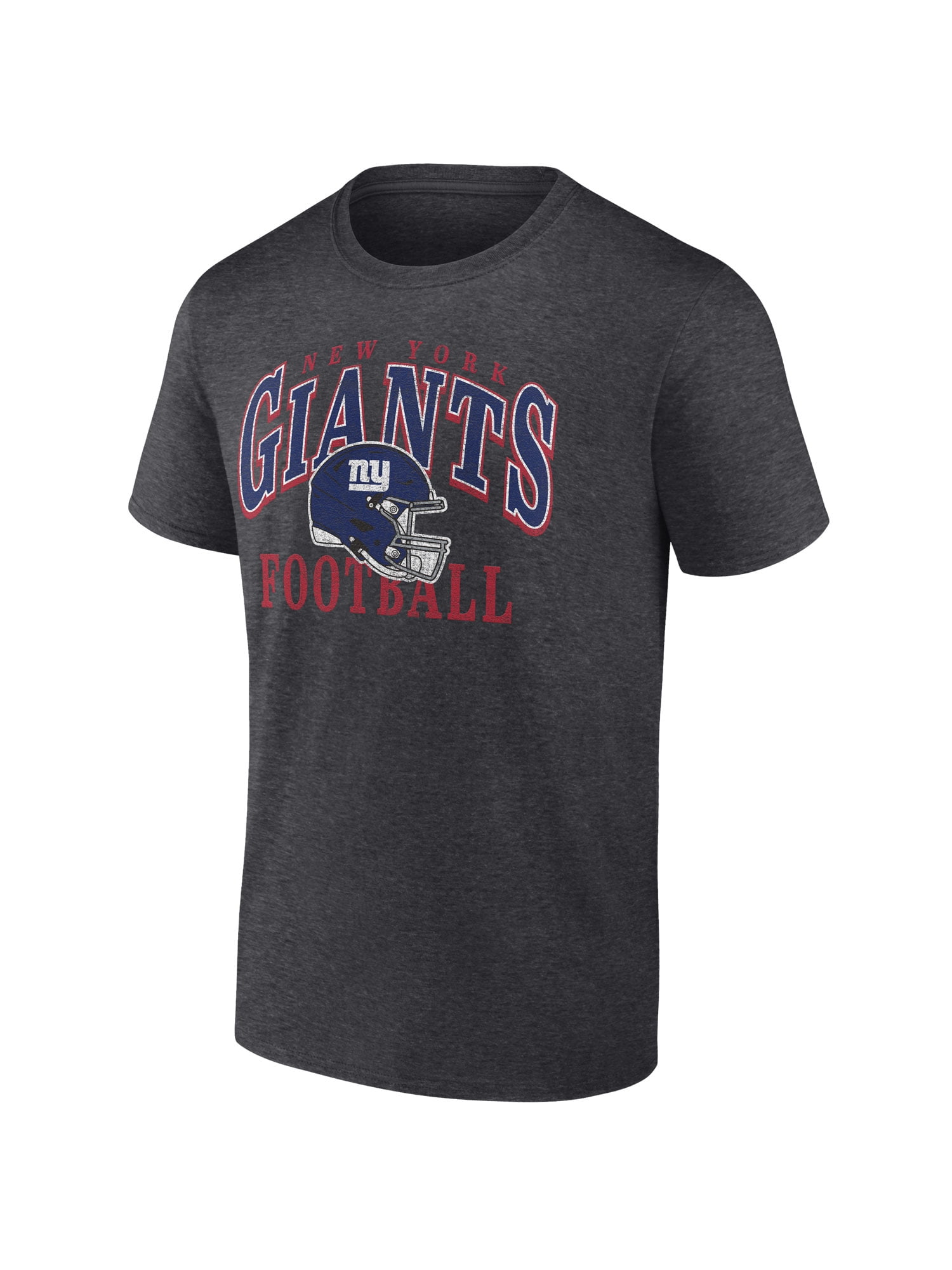 NFL New York Giants Men's Cotton Charcoal Heather Short Sleeve T-Shirt