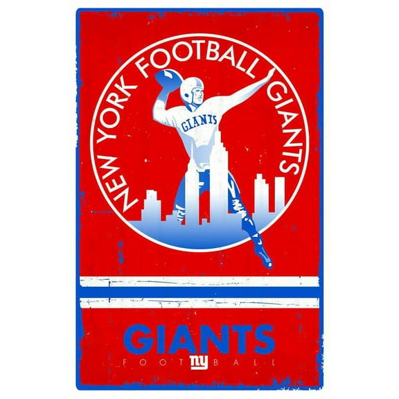 NFL New York Giants - Retro Logo 15 Wall Poster, 22.375" x 34"
