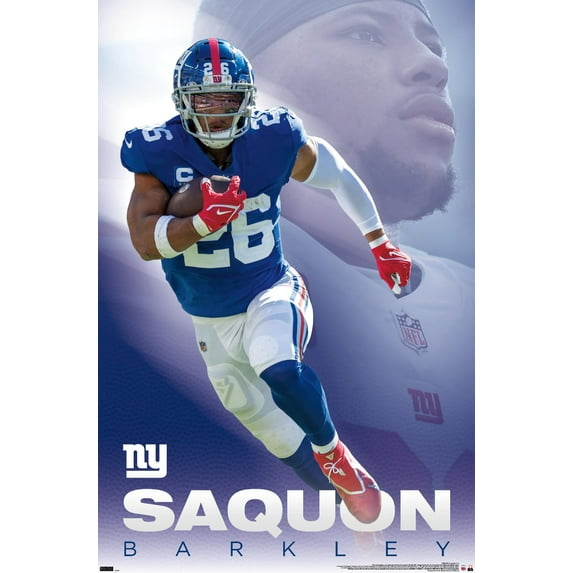 NFL New York Giants - Saquon Barkley 22 Wall Poster, 22.375" x 34"