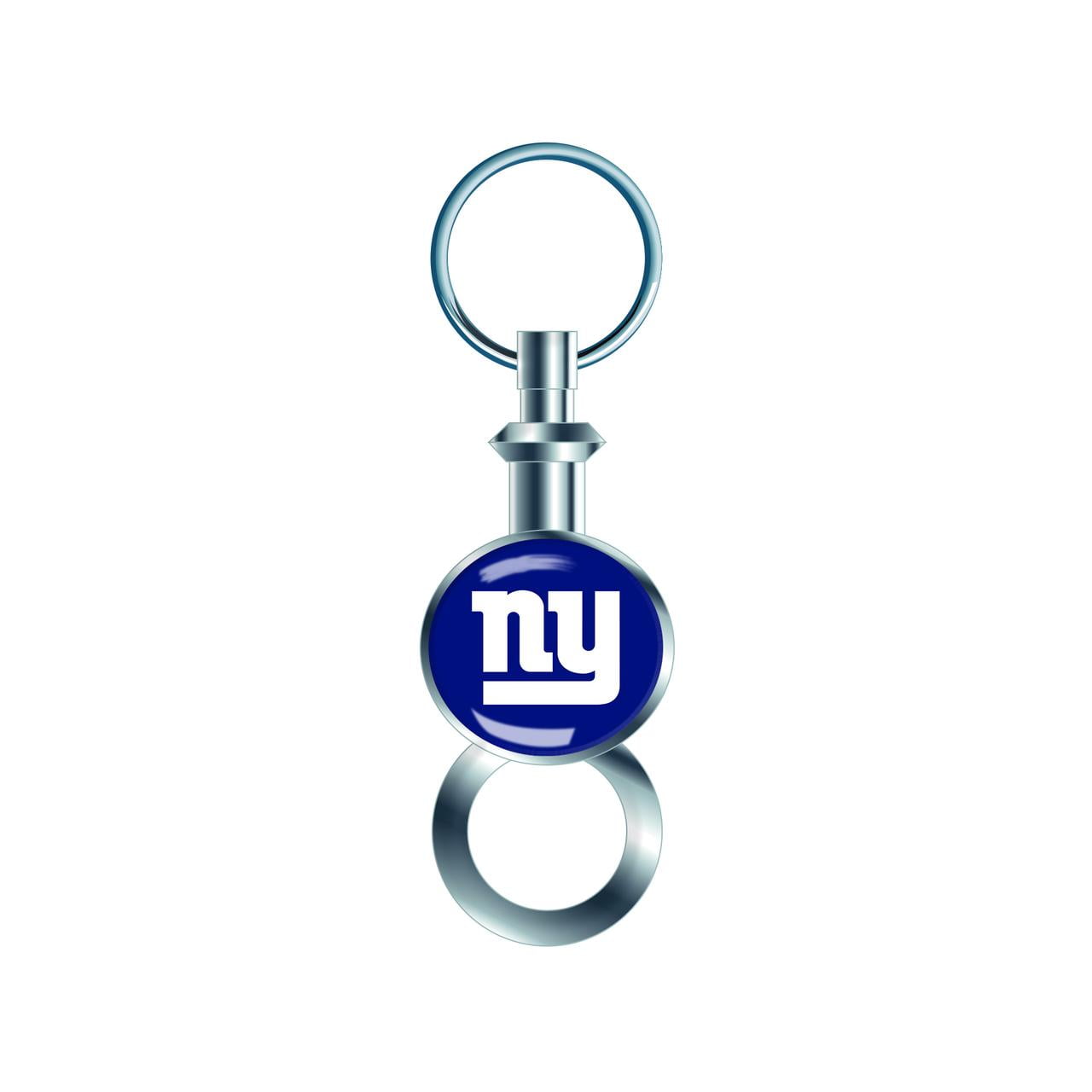 NFL New York Giants Team Valet Metal Keychain