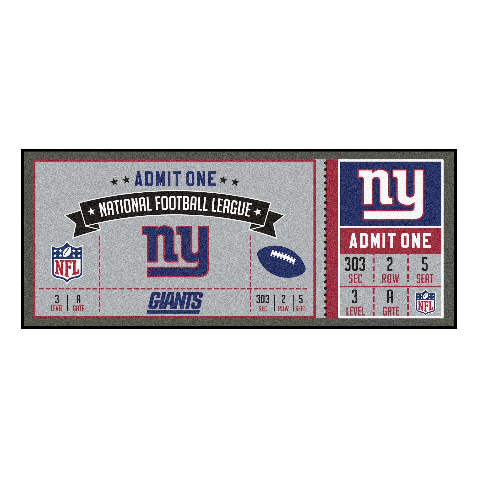 NFL - New York Giants Ticket Runner 30x72