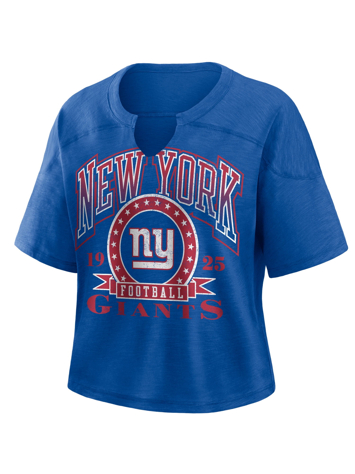 NFL New York Giants Women's Cotton Blue Short Sleeve T-Shirt