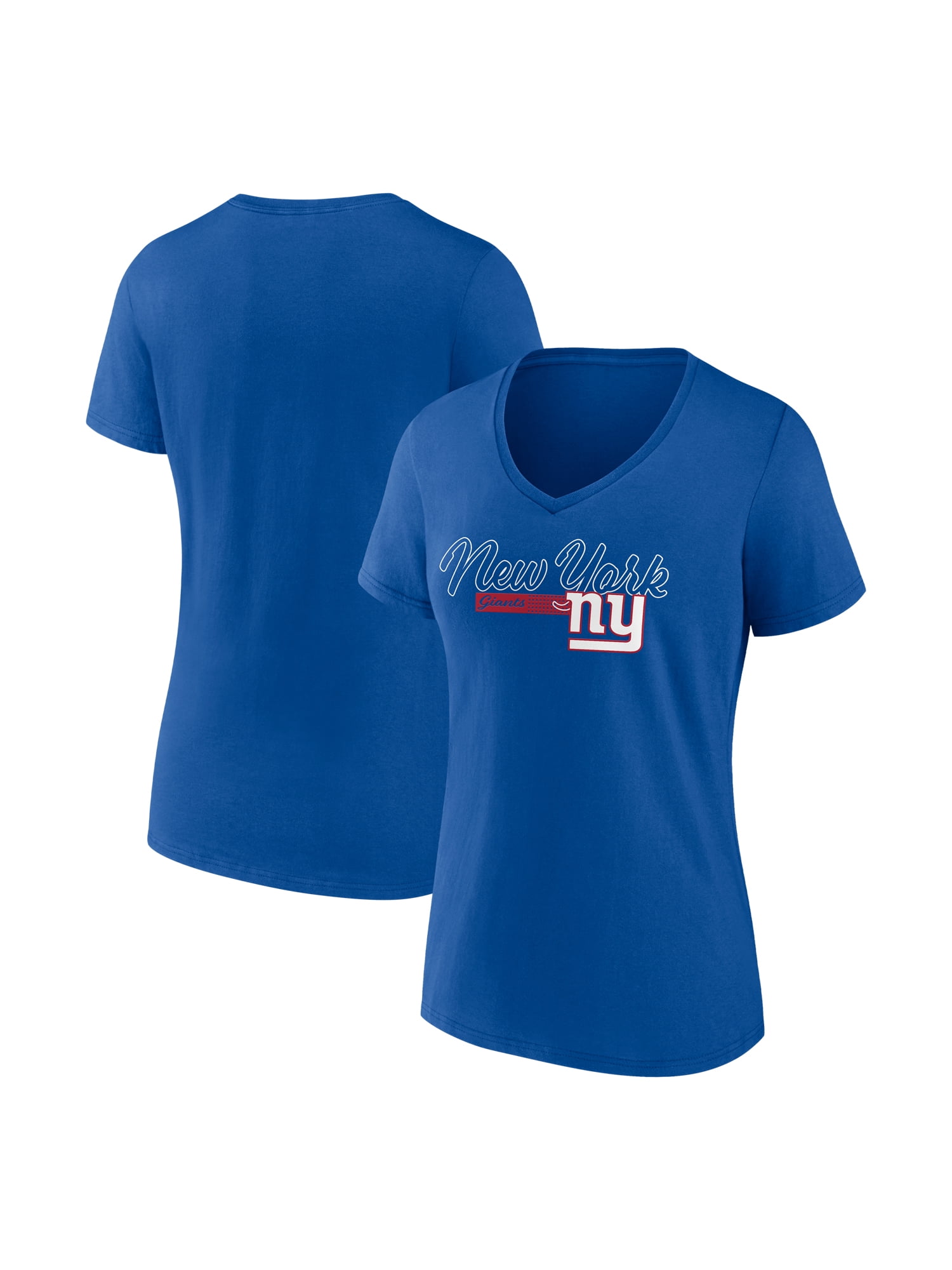 NFL New York Giants Women's Cotton Blue Short Sleeve T-Shirt