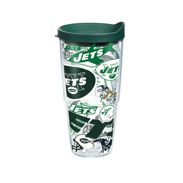 NFL New York Jets All Over 24 oz Tumbler with lid