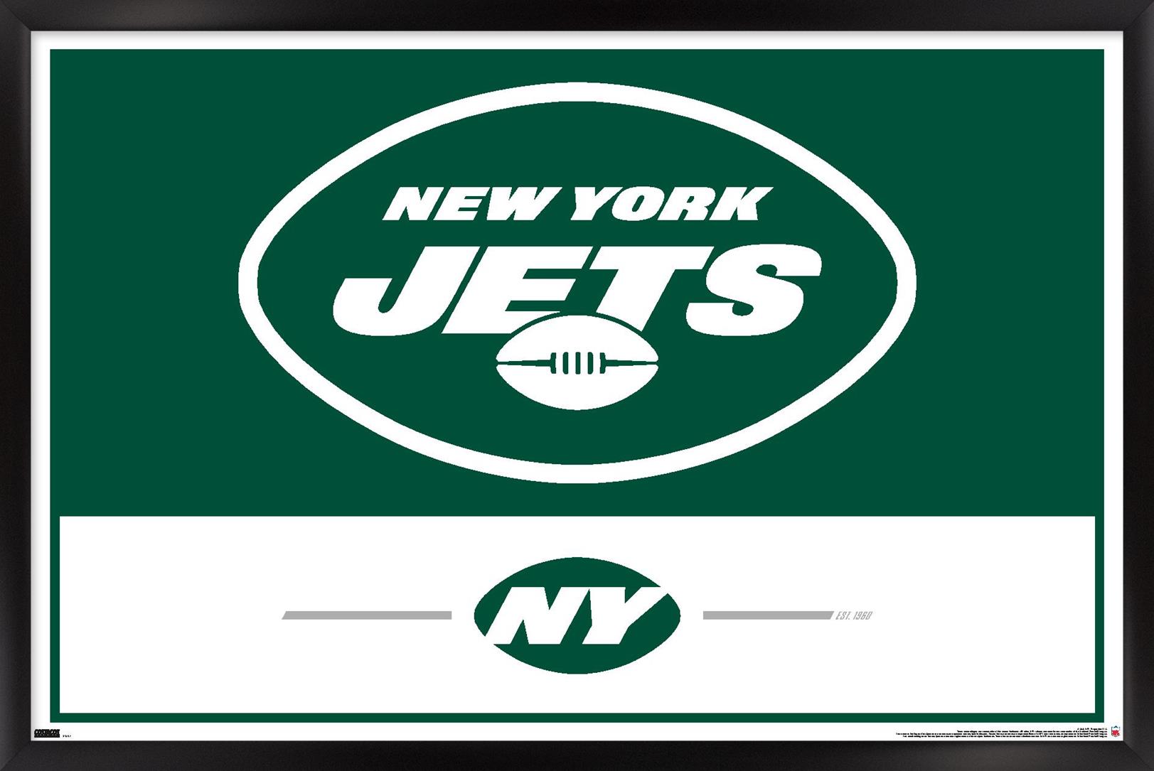 NFL New York Jets - Logo 21 Wall Poster, 14.725" x 22.375", Framed - image 1 of 3