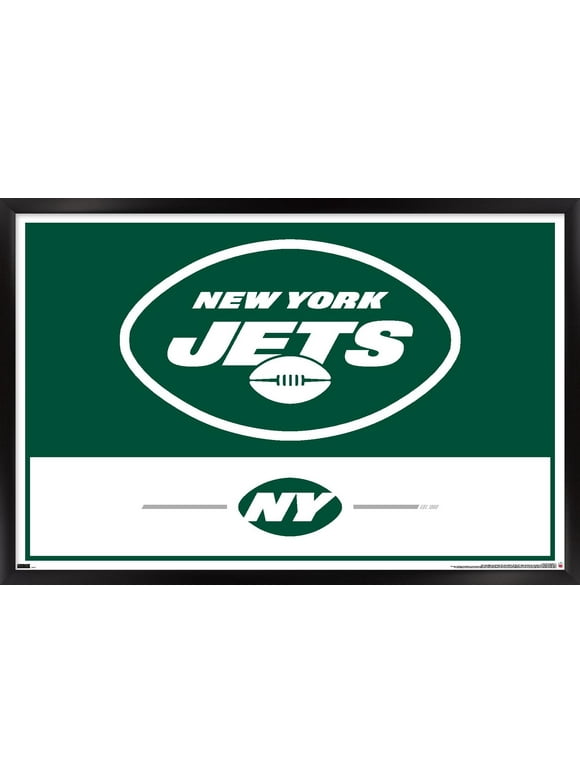NFL New York Jets - Logo 21 Wall Poster, 14.725" x 22.375", Framed