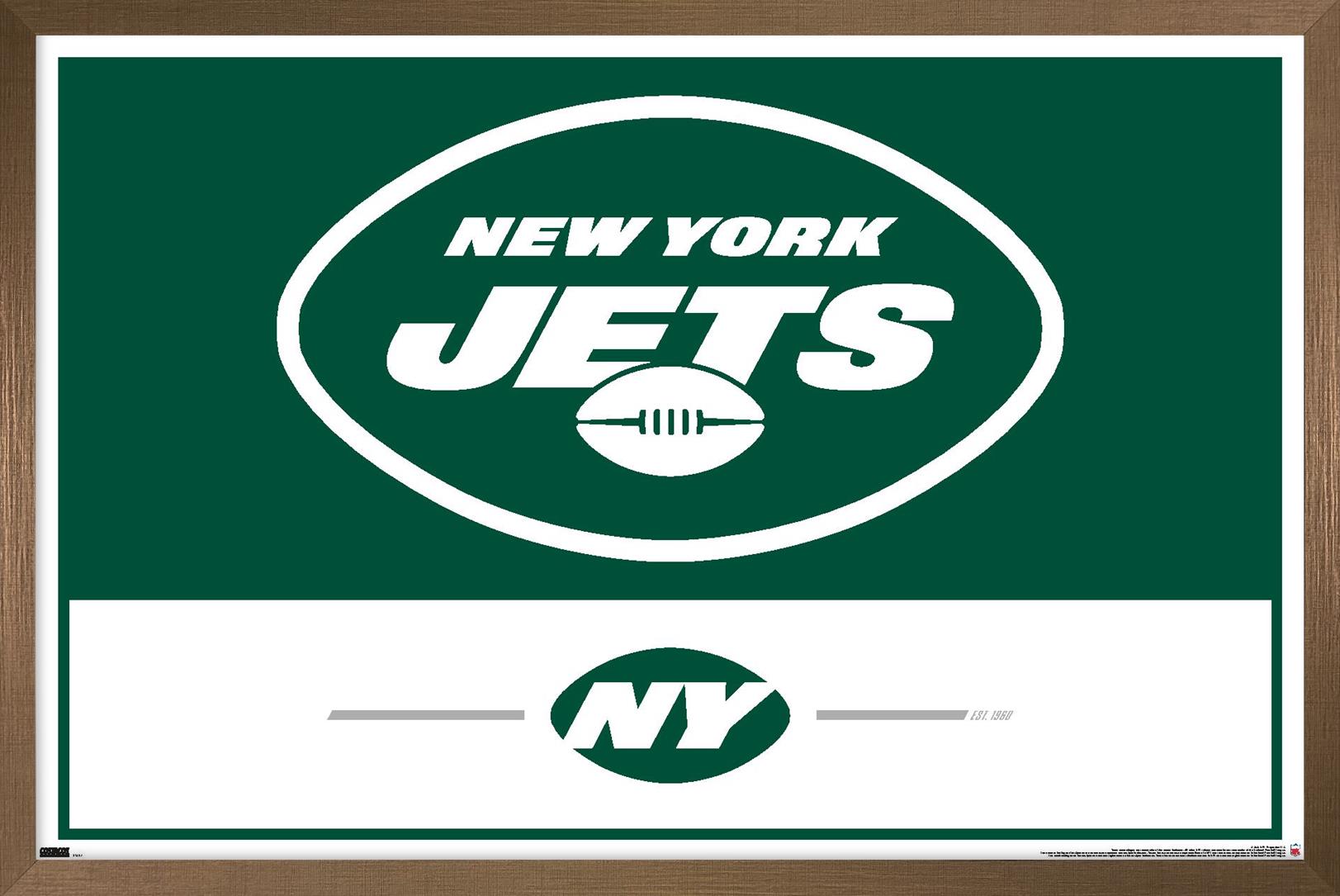 NFL New York Jets - Logo 21 Wall Poster, 22.375" x 34", Framed - image 1 of 3