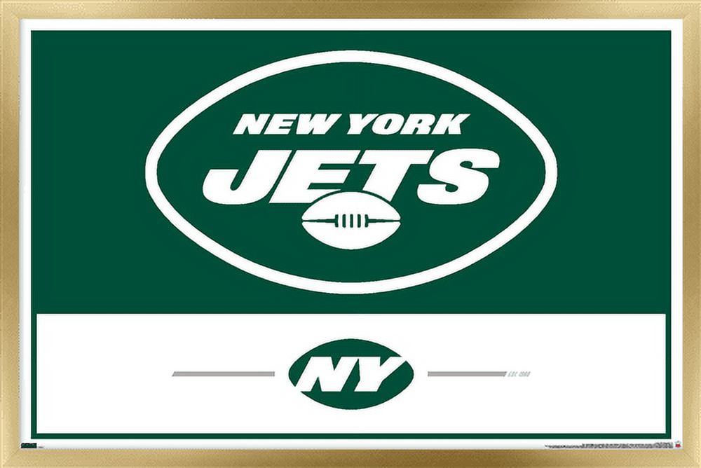 NFL New York Jets - Logo 21 Wall Poster, 22.375" x 34", Framed - image 1 of 3