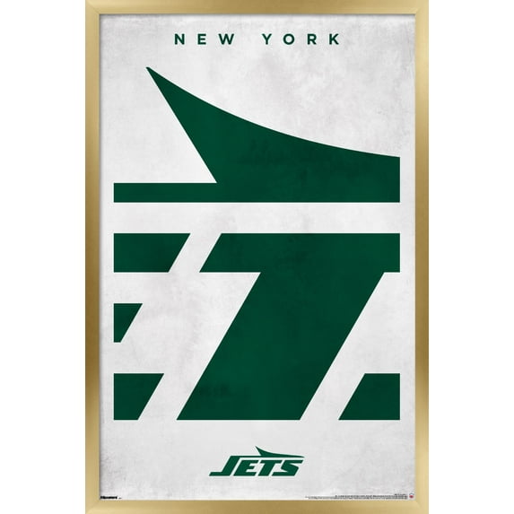 NFL New York Jets - Logo 25 Wall Poster, 14.725" x 22.375" Framed