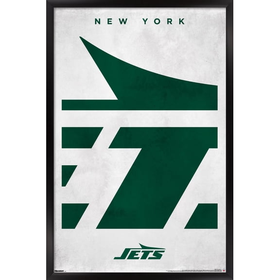 NFL New York Jets - Logo 25 Wall Poster, 22.375" x 34" Framed