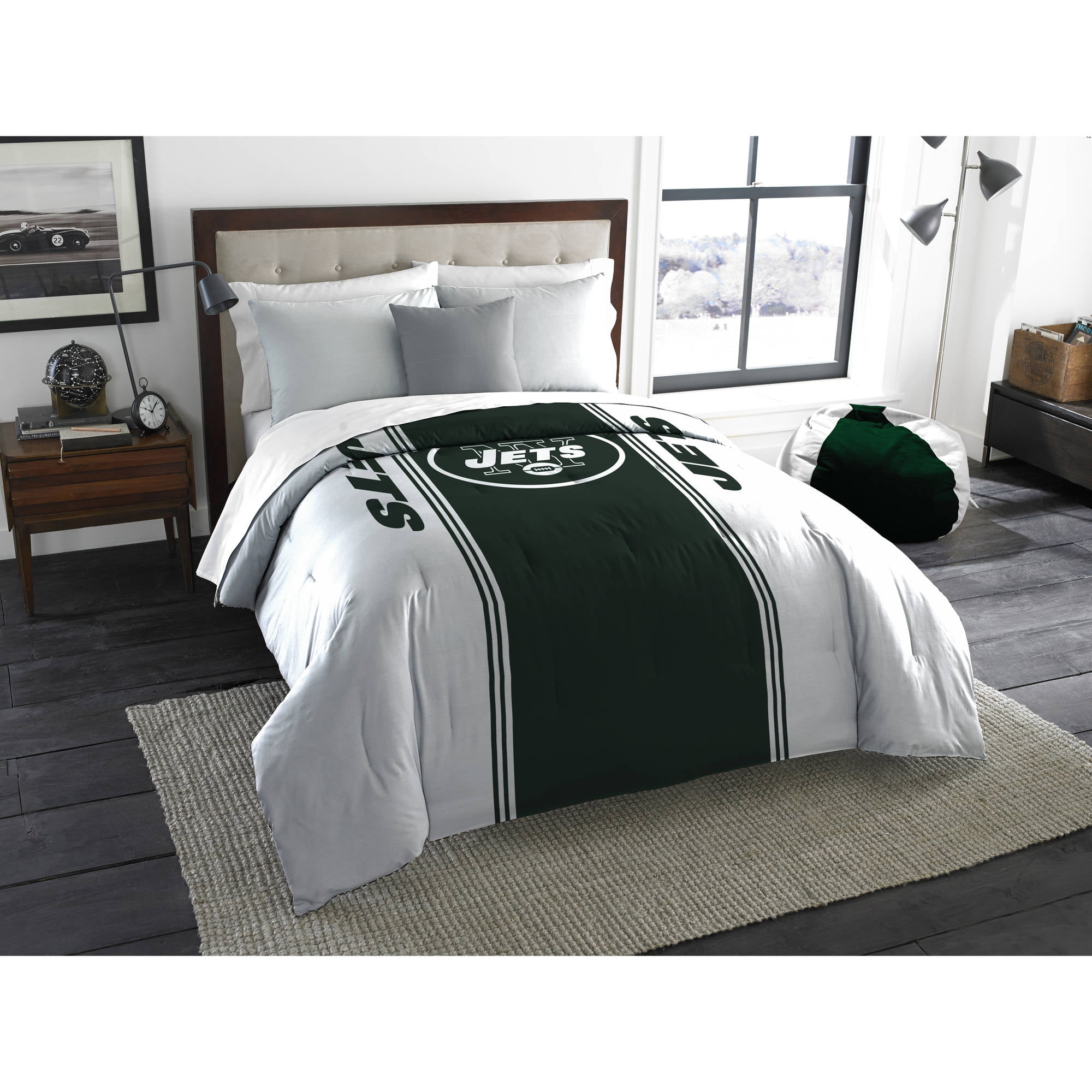 NFL New York Jets Mascot Twin & Full Bedding Comforter Set, 1 Each