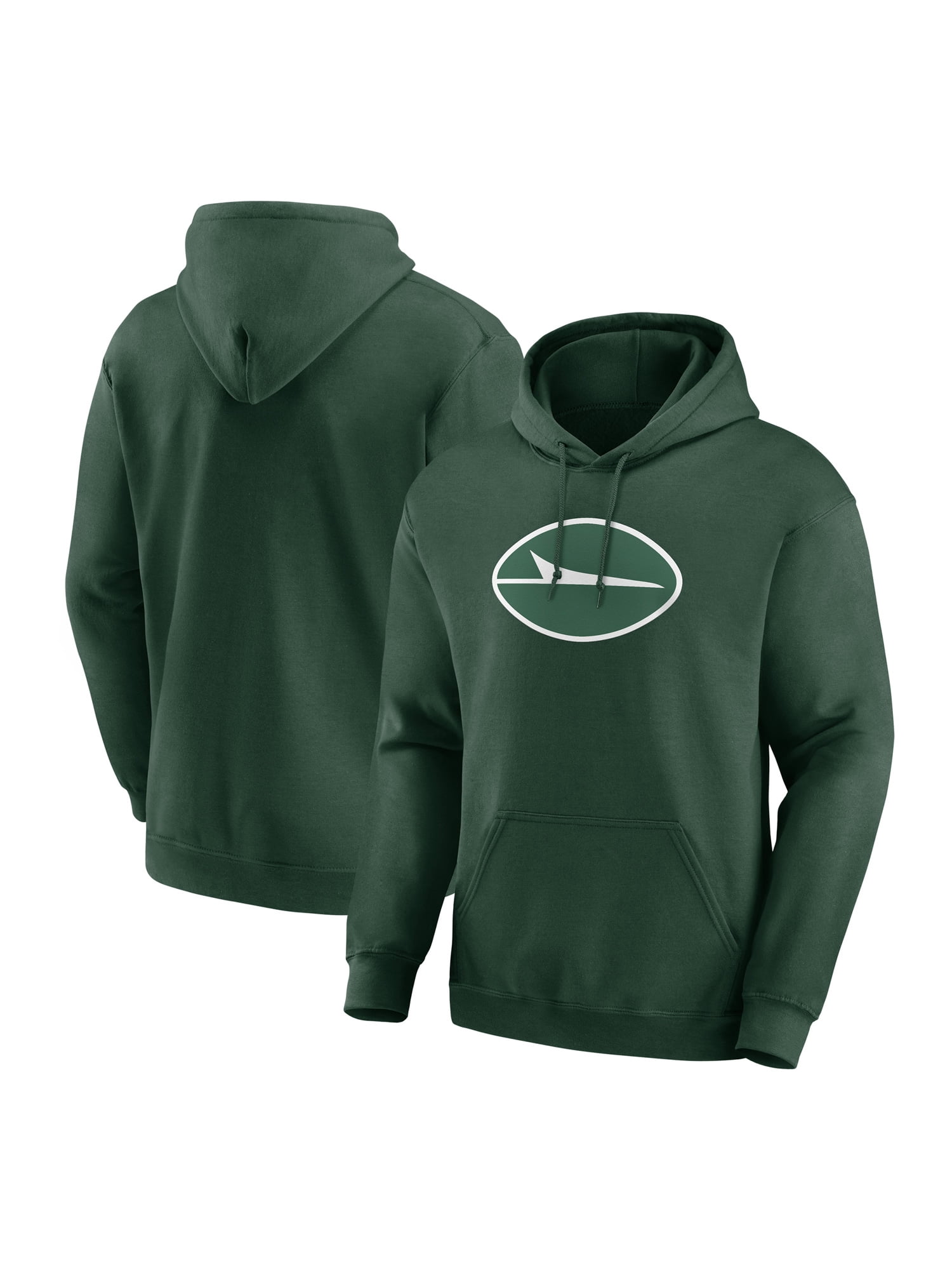 NFL New York Jets Men's Cotton Green Long Sleeve Fleece Hoodie