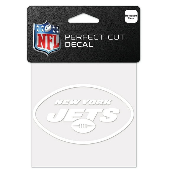 NFL New York Jets Prime 4" x 4" 1 Color Perfect Cut Decal