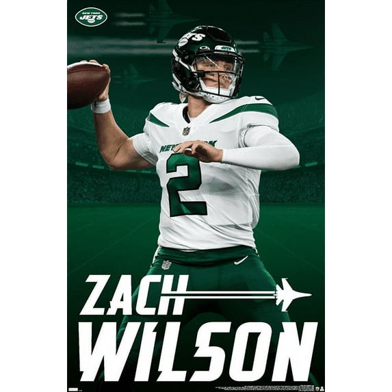 NFL New York Jets - Zach Wilson 21 Wall Poster, 14.725" x 22.375"