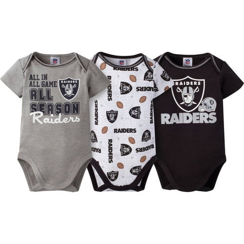 NFL Team Apparel Infant Las Vegas Raiders 'Born 2 Be' 3-Pack