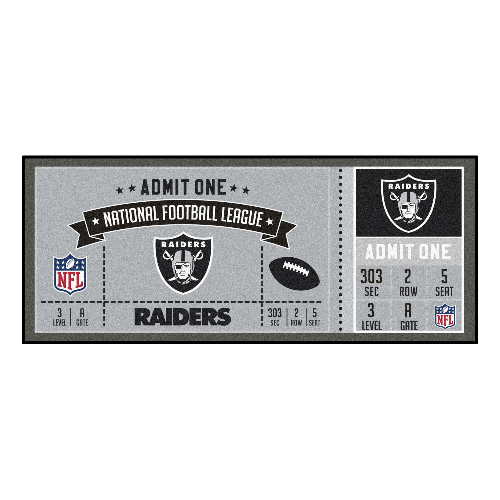 Fanmats  Las Vegas Raiders Ticket Runner