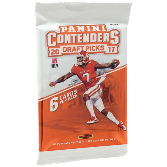 NFL Panini 2017 Contenders Draft Picks Football Trading Card RETAIL Pack (6 Cards)