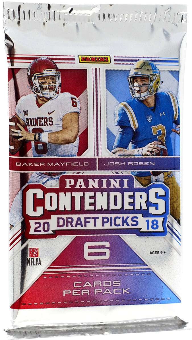 NFL Panini 2018 Contenders Draft Picks Football Trading Card BLASTER Pack