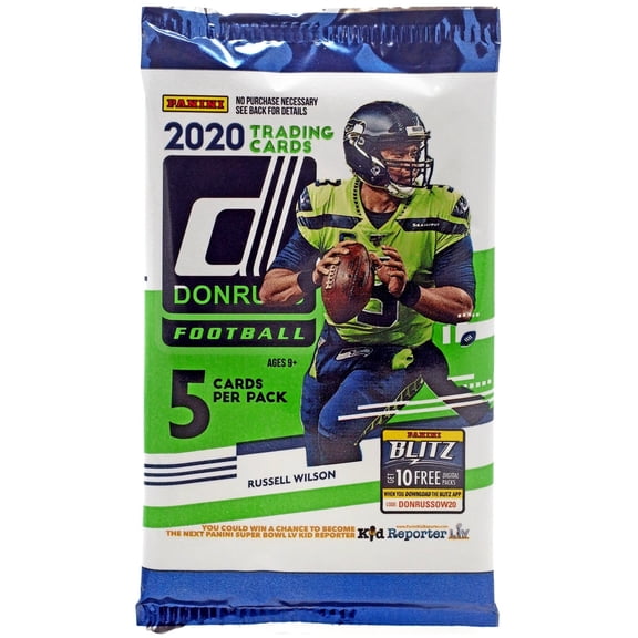 NFL Panini 2020 Donruss Football Trading Card GRAVITY Pack (5 Cards)