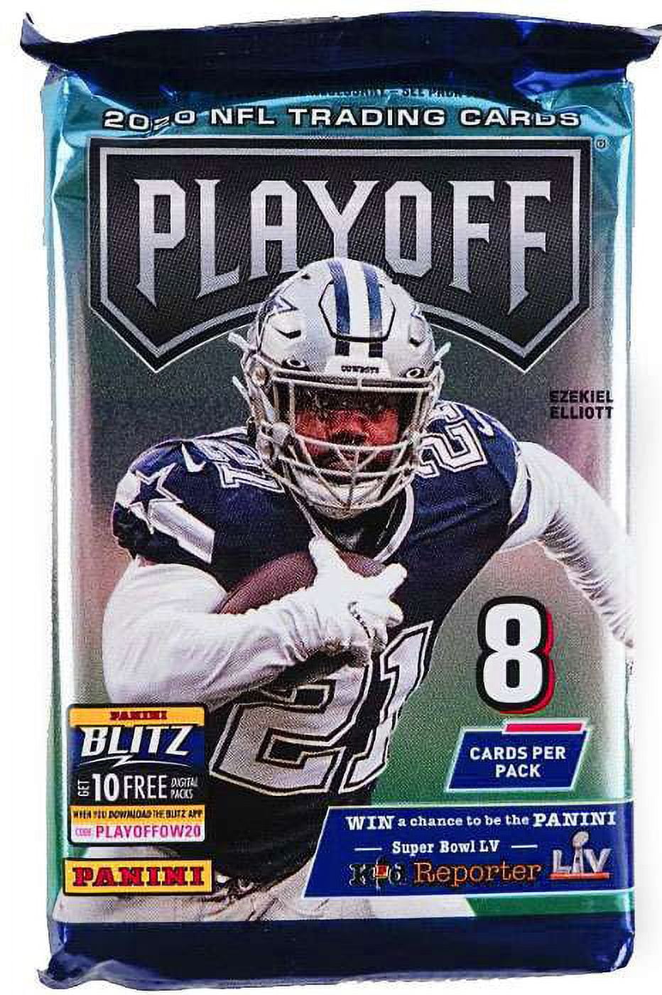 NFL Panini 2020 Playoff Football Trading Card BLASTER Pack (8 Cards)