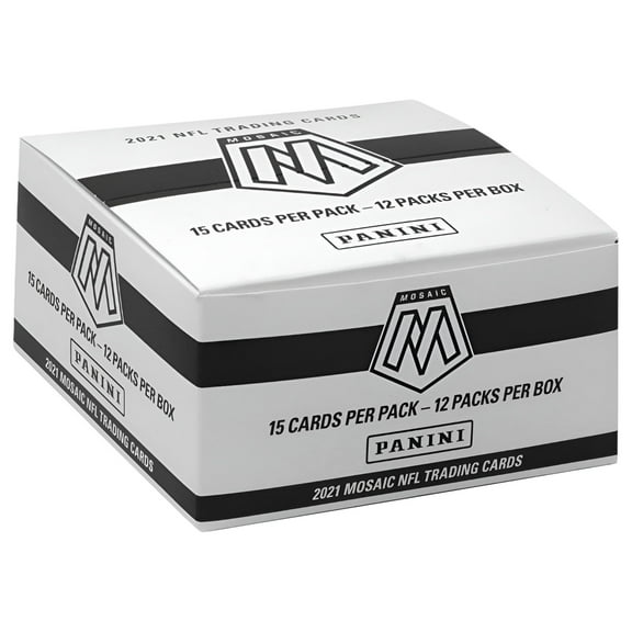 NFL Panini 2021 Mosaic Football Trading Card VALUE Box (12 Packs)