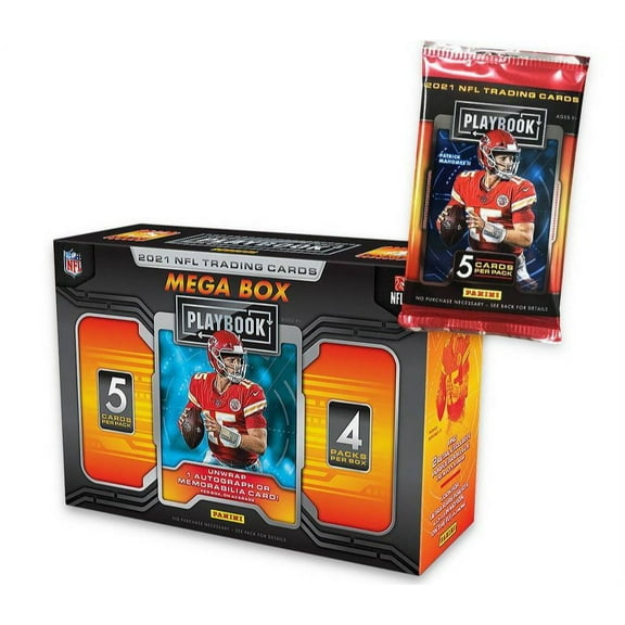 2021 Panini NFL Playbook Football Trading Card Mega Box