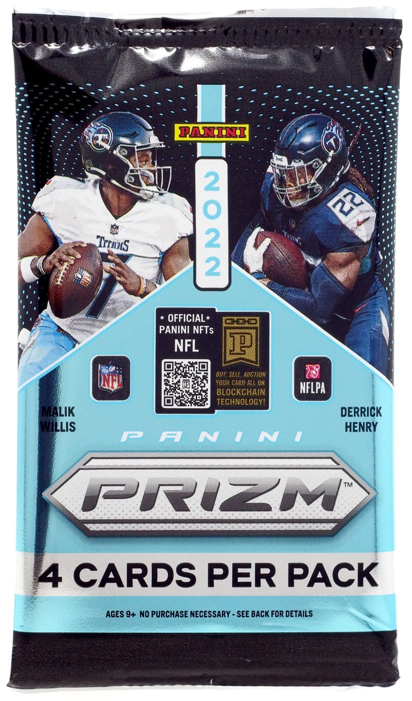 NFL Panini 2022 Prizm Football Trading Card BLASTER Pack (4 Cards)
