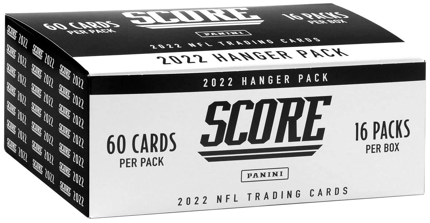 NFL Panini 2022 Score Football Trading Card HANGER Box (16 Packs)
