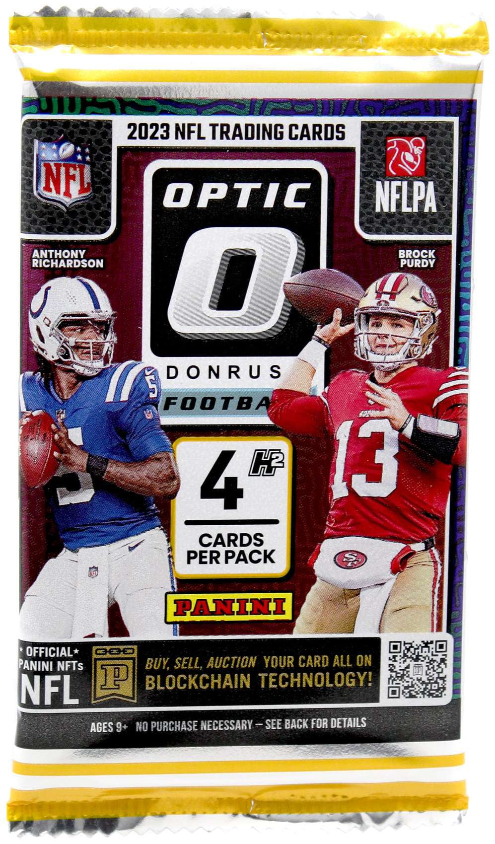 NFL Panini 2023-24 Donruss Optic Football Trading Card H2 Pack (4 Cards)