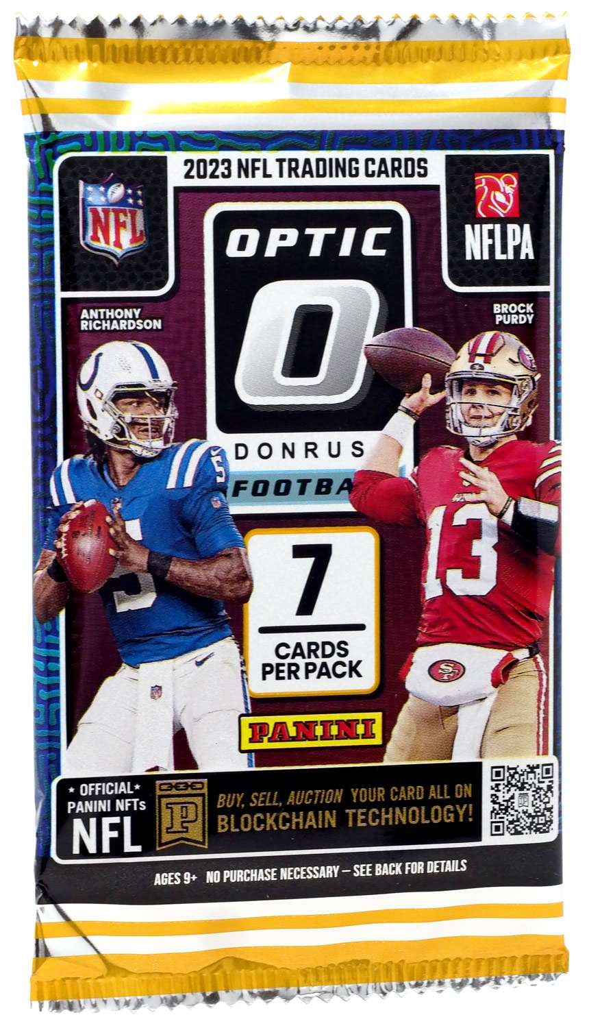 NFL Panini 2023 Donruss Optic Football Trading Card MEGA Box Pack (7 Cards)