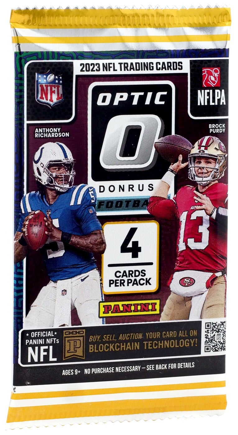 NFL Panini 2023 Donruss Optic Football Trading Card RETAIL Pack (4 Cards)