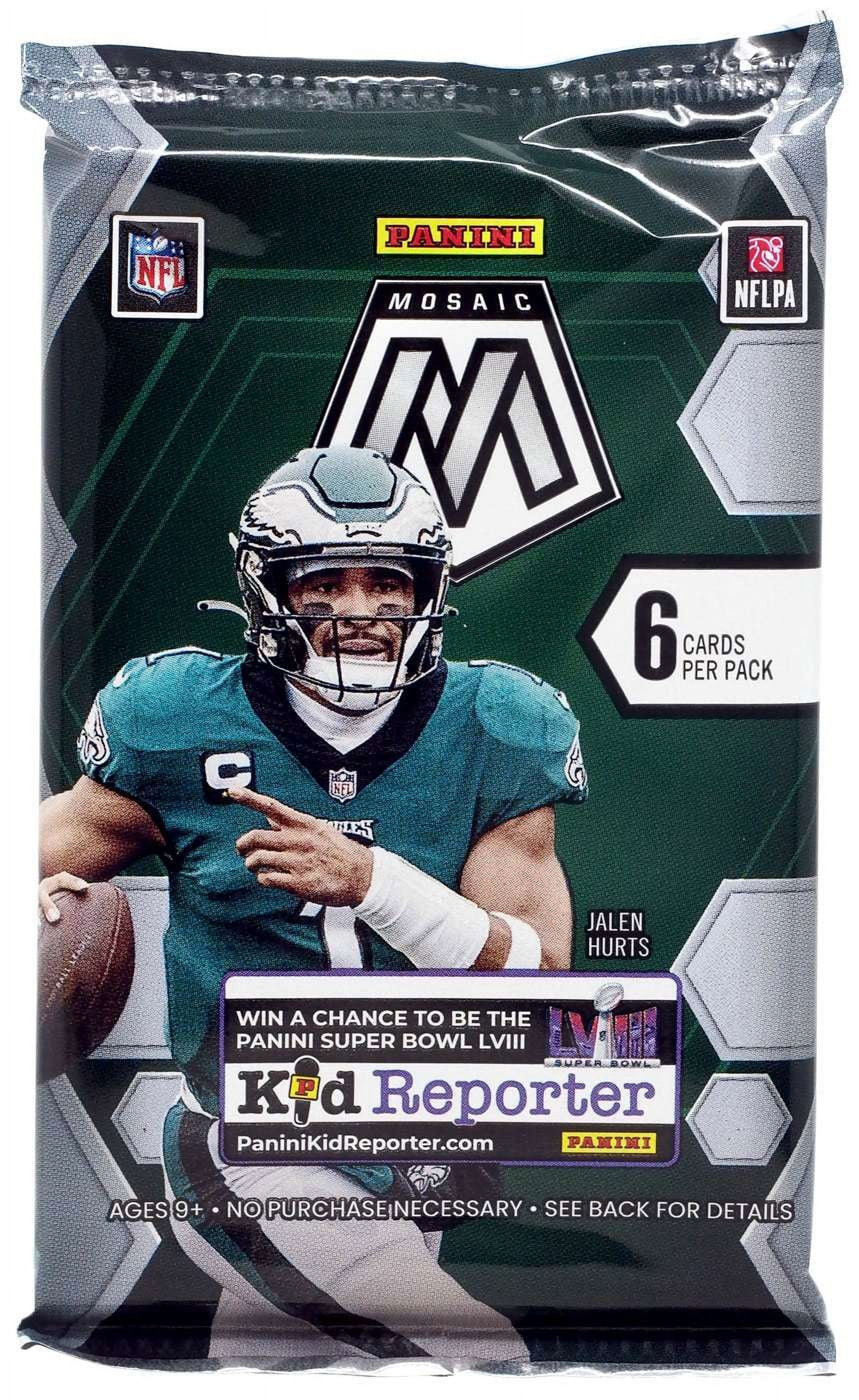 NFL Panini 2023 Mosaic Football Trading Card BLASTER Pack (6 Cards