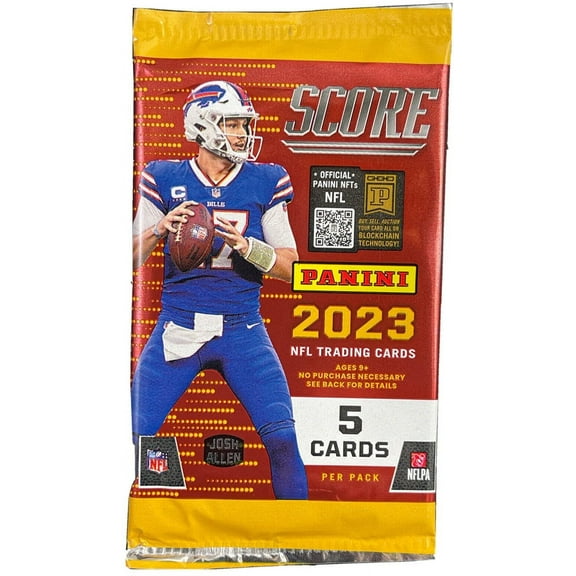 NFL Panini 2023 Score Football Trading Card GRAVITY FEED Pack (5 Cards)