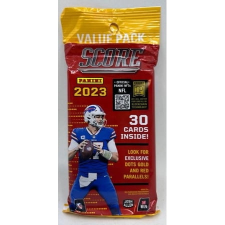 NFL Panini 2023 Score Football Trading Card VALUE Pack (30 Cards)