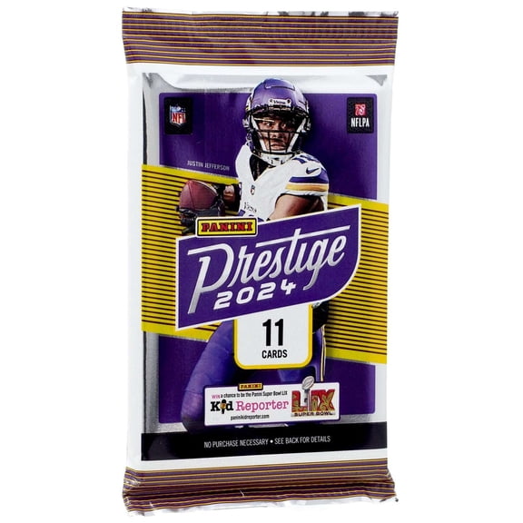 NFL Panini 2024 Prestige Football Trading Card BLASTER Pack (11 Cards)