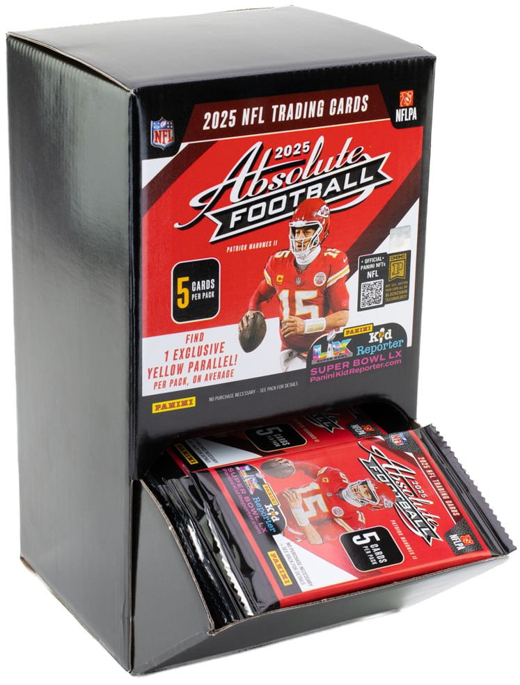 NFL Panini 2025 Absolute Football Trading Card GRAVITY FEED Box [48 Packs]