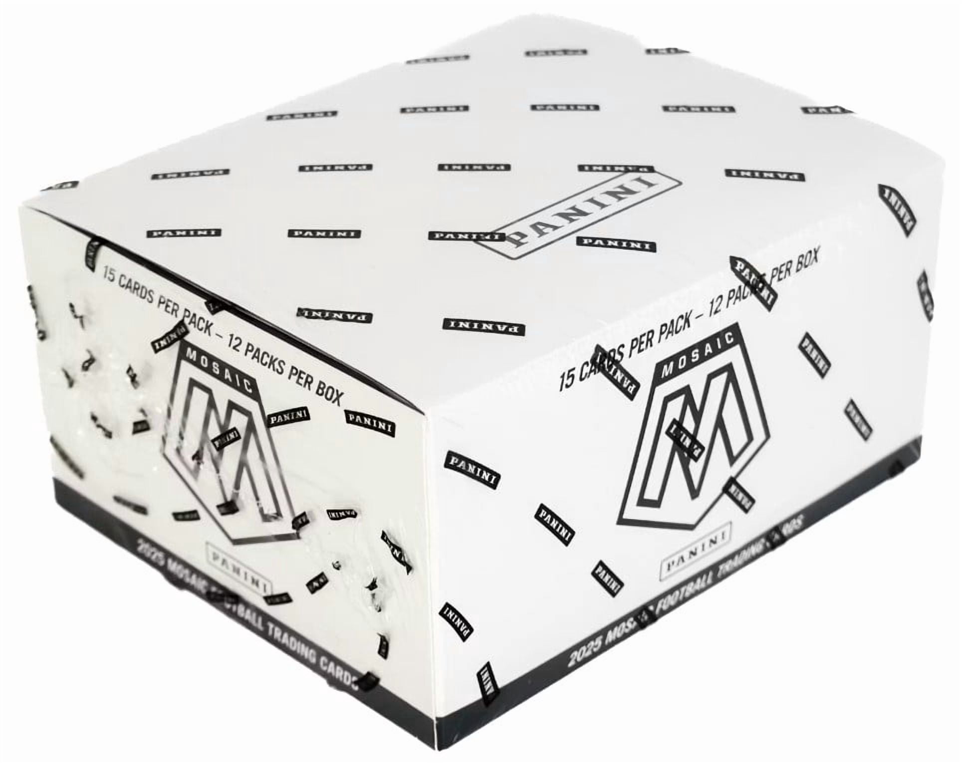NFL Panini 2025 Mosaic Football Trading Card VALUE Box (12 FAT Packs)
