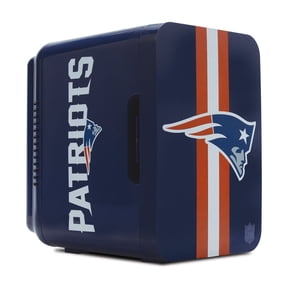 NFL New England Patriots Mini Fridge, Nautical Blue, 4L, 6 Cans