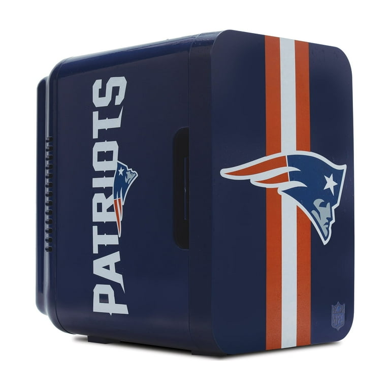 NFL New England Patriots Mini Fridge, Nautical Blue, 4L, 6 Cans