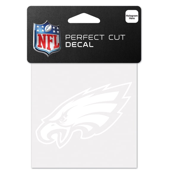 NFL Philadelphia Eagles 4" x 4" 1 Color Perfect Cut Decal