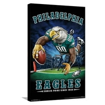 NFL Philadelphia Eagles - End Zone 17 Canvas Wall Poster, 14.725" x 22.375"